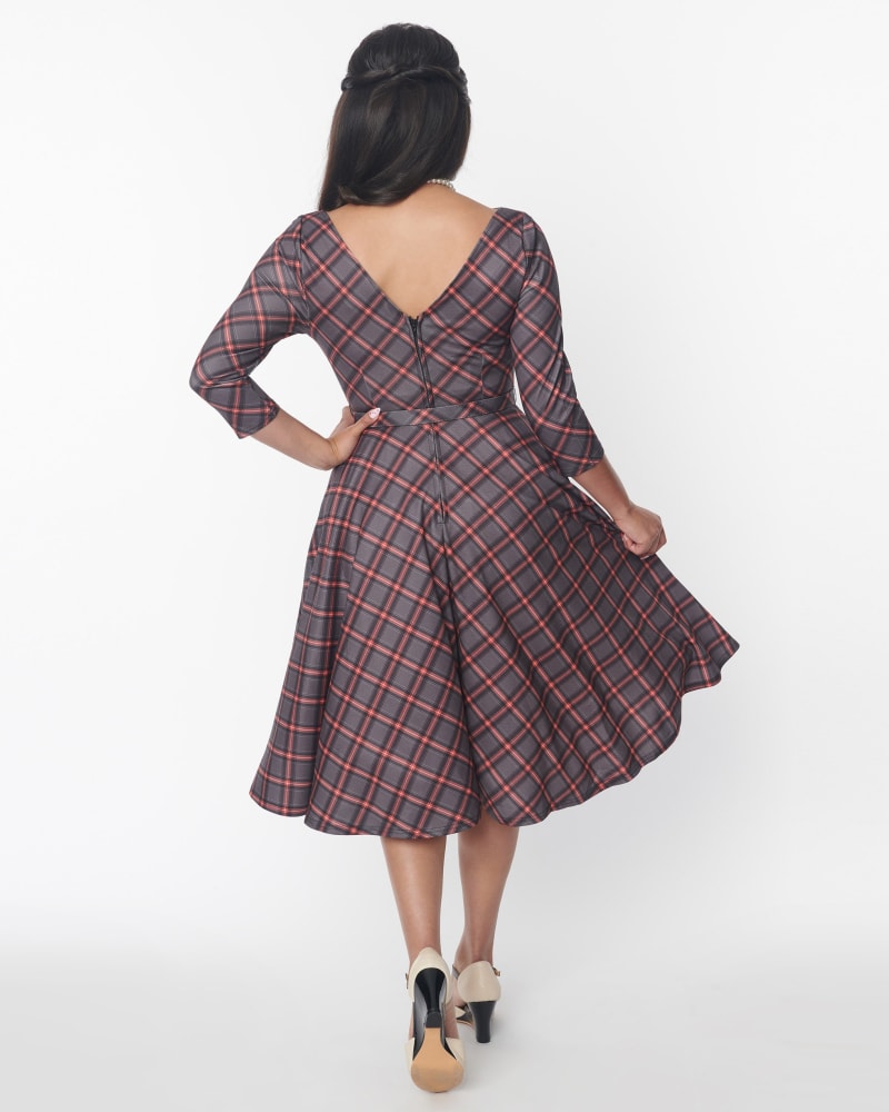 Unique vintage hotsell plaid dress